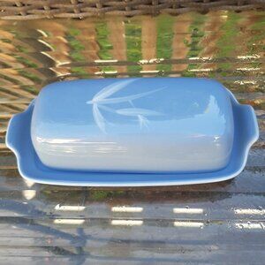 Winfield Pacific Blue Covered Butter Dish